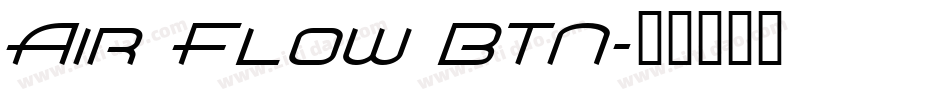 Air Flow BTN字体转换